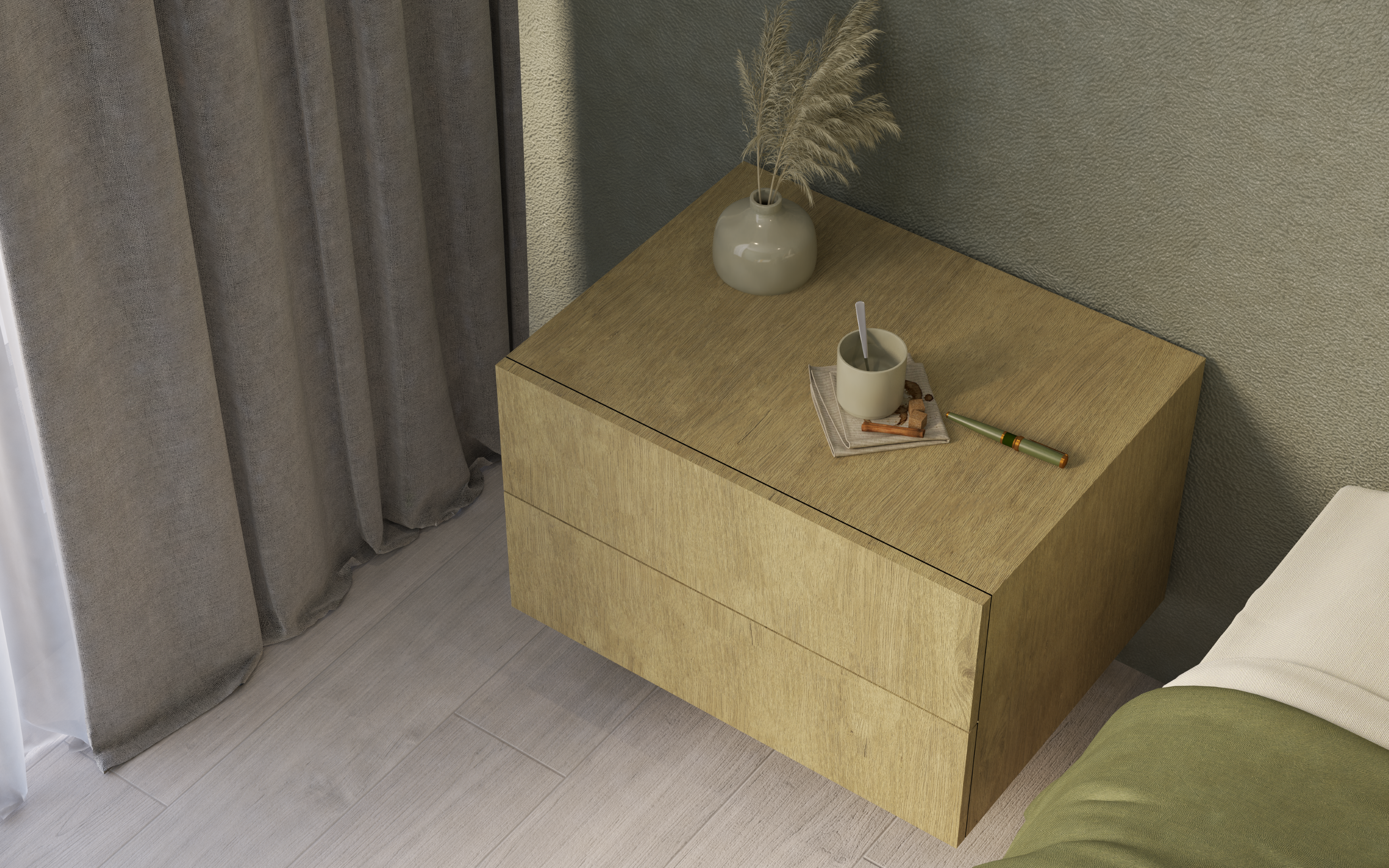 3D MDF Panel - 3D01 Tan Oak