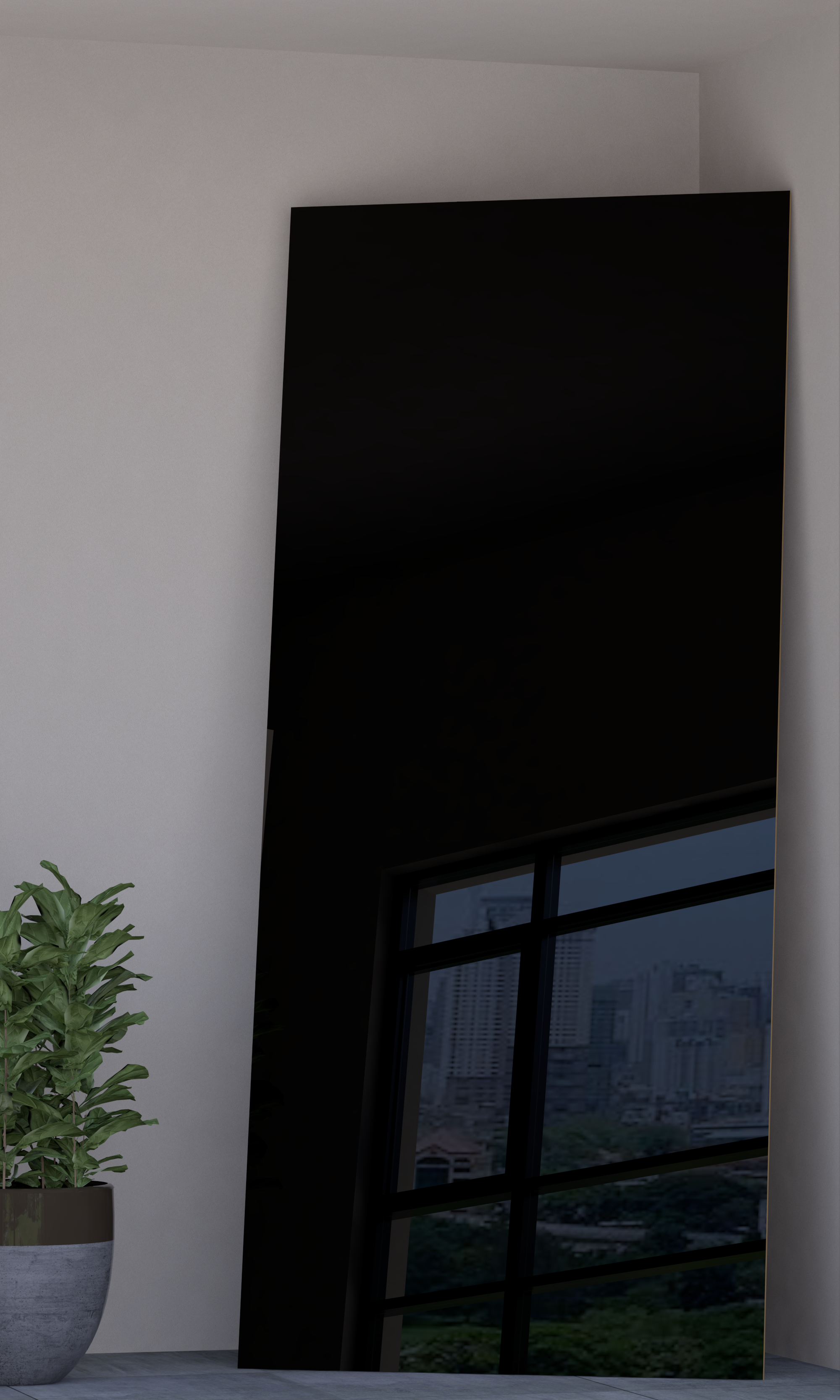 Black ACRYLIC MDF Panel