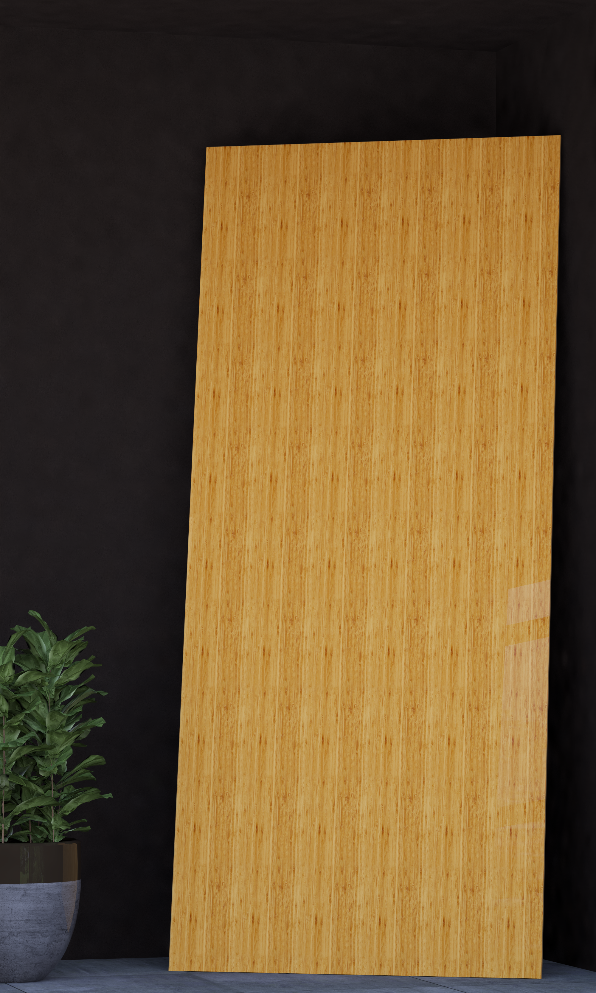 High Gloss MDF Panel - Y08 Bamboo