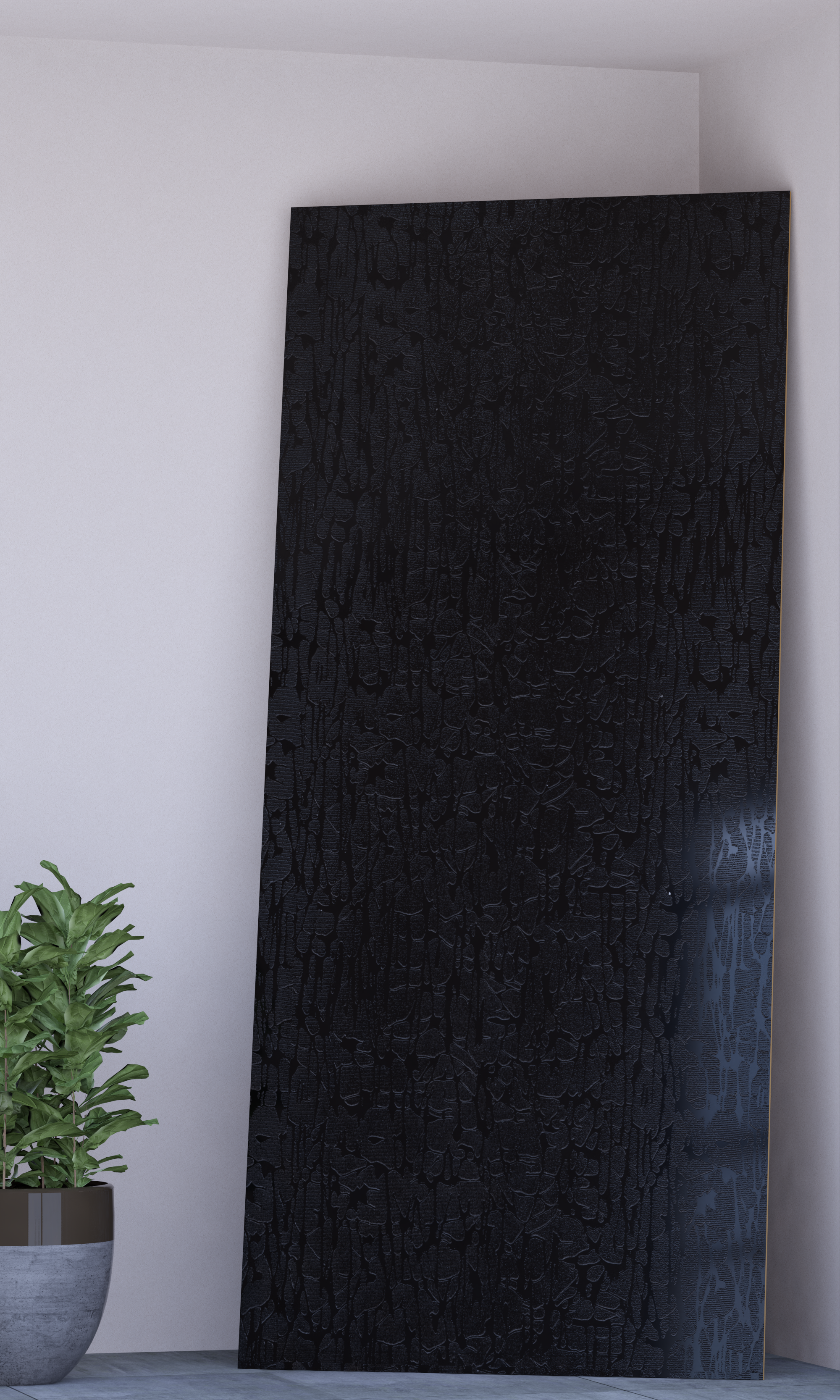 3D MDF Panel - Y10 Black Larice