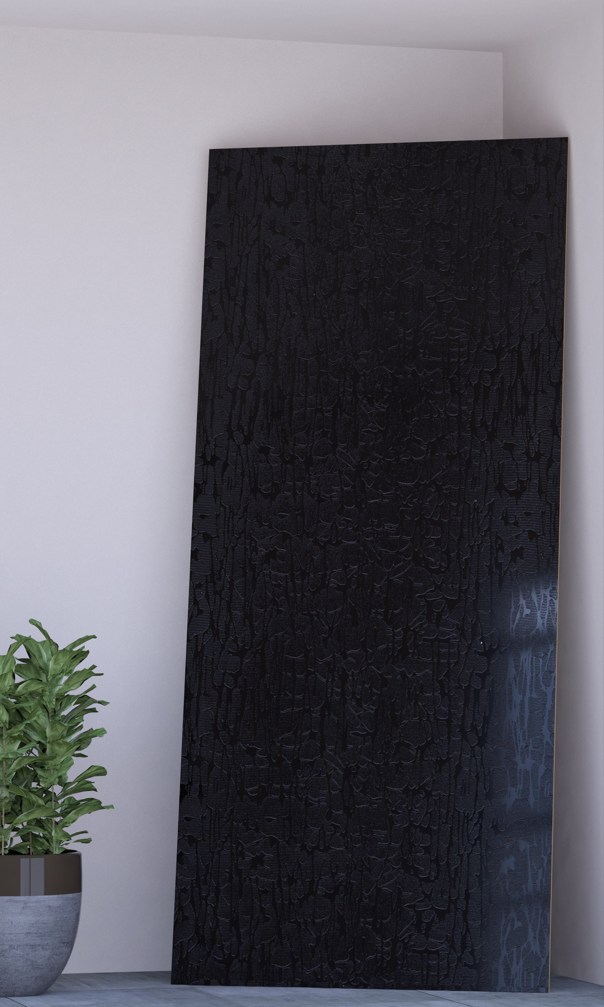 Black Larice 3D MDF Panel