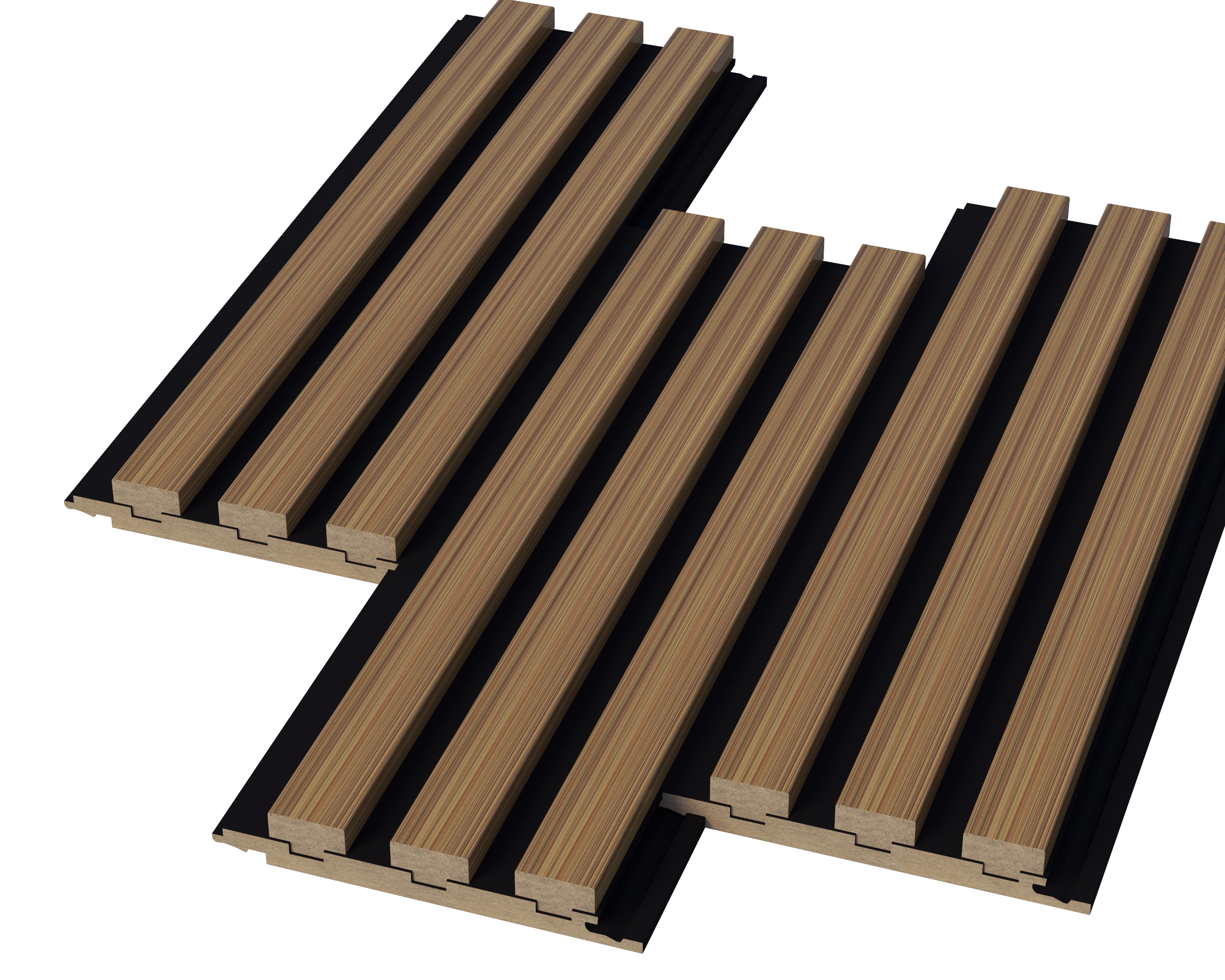 Black/Coffee Elegant Wall Panel