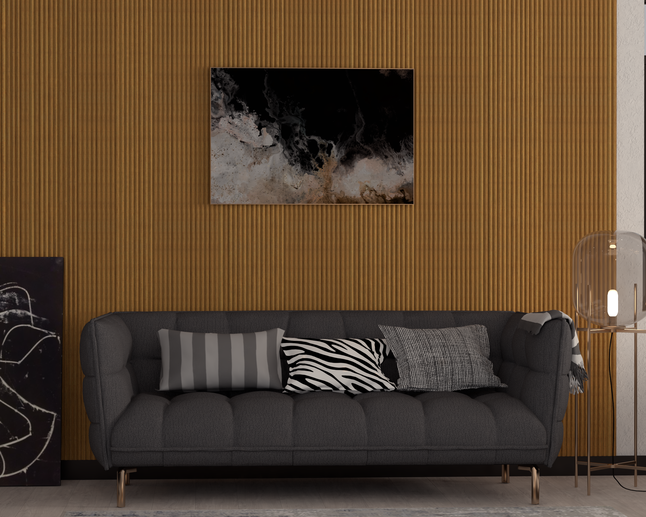 Teak OWP-18100 MDF Wall Panel